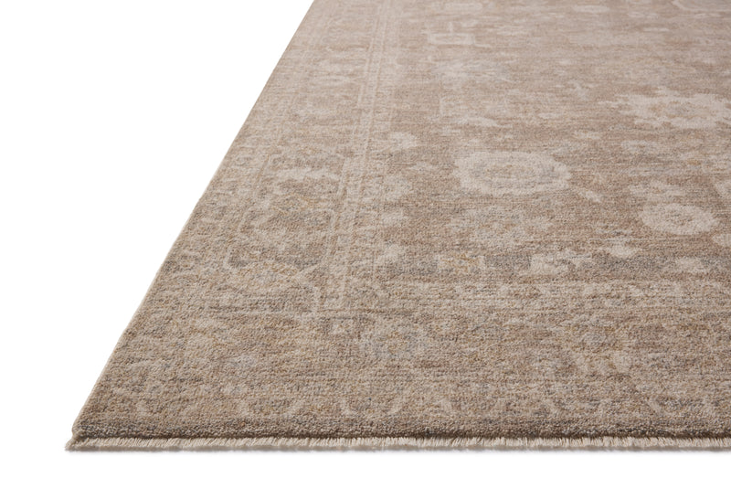 Chris Loves Julia x Loloi Louisa Taupe / Ivory 2'-3" x 3'-10" Accent Rug Beige Accent Power-Loomed Polyester
