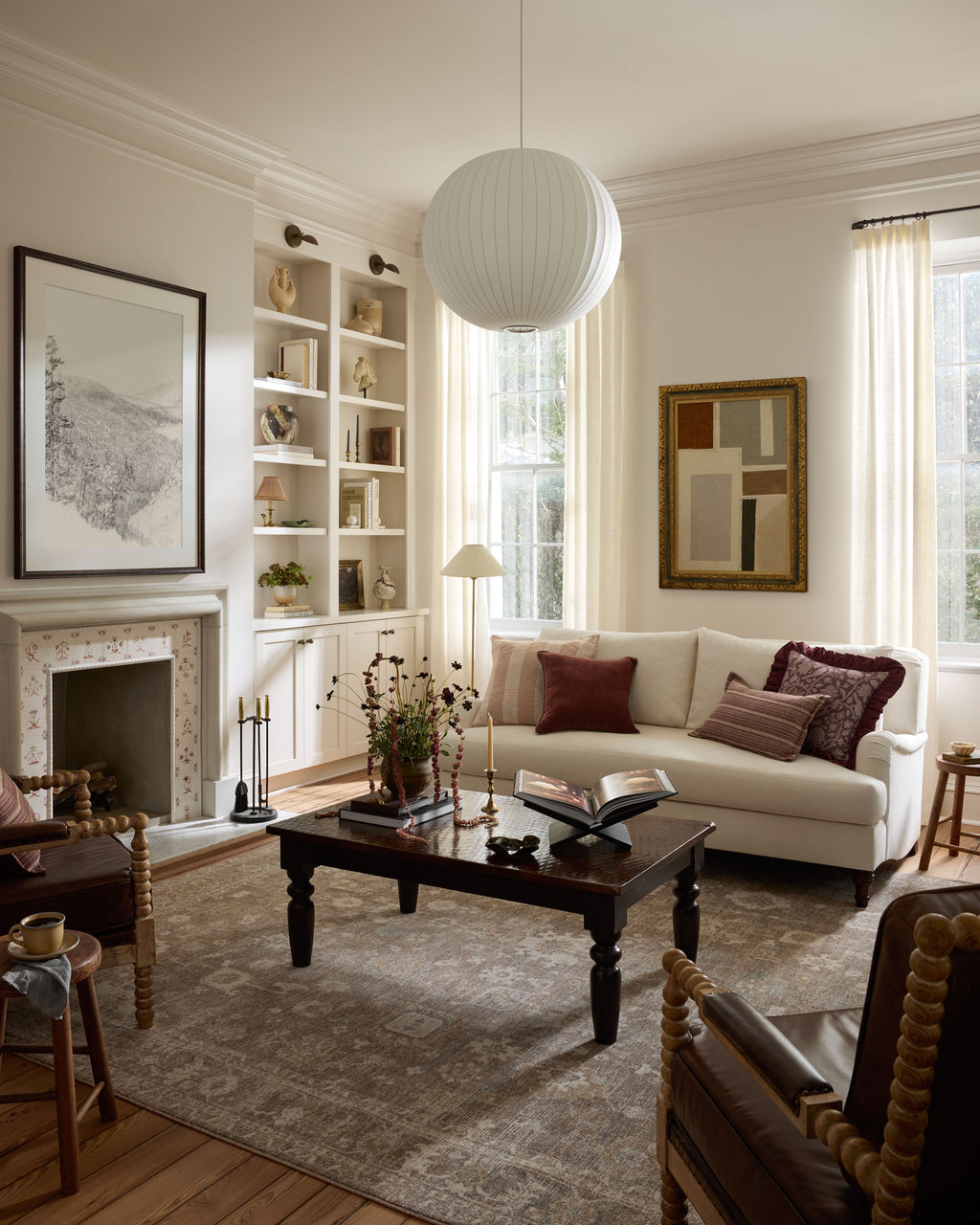 Chris Loves Julia x Loloi Louisa Taupe / Ivory 2'-3" x 3'-10" Accent Rug Beige Accent Power-Loomed Polyester