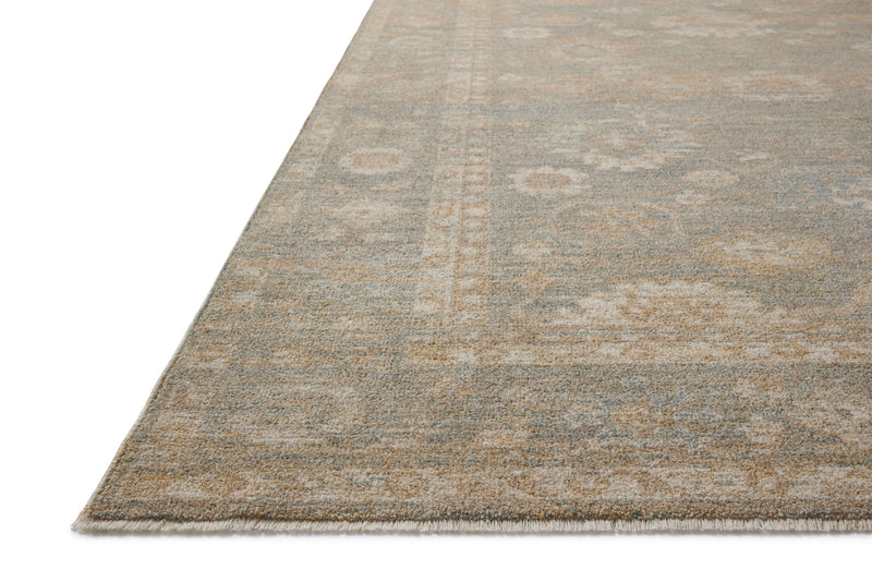 Chris Loves Julia x Loloi Louisa Lagoon / Ivory 2'-3" x 3'-10" Accent Rug Blue Accent Power-Loomed Polyester