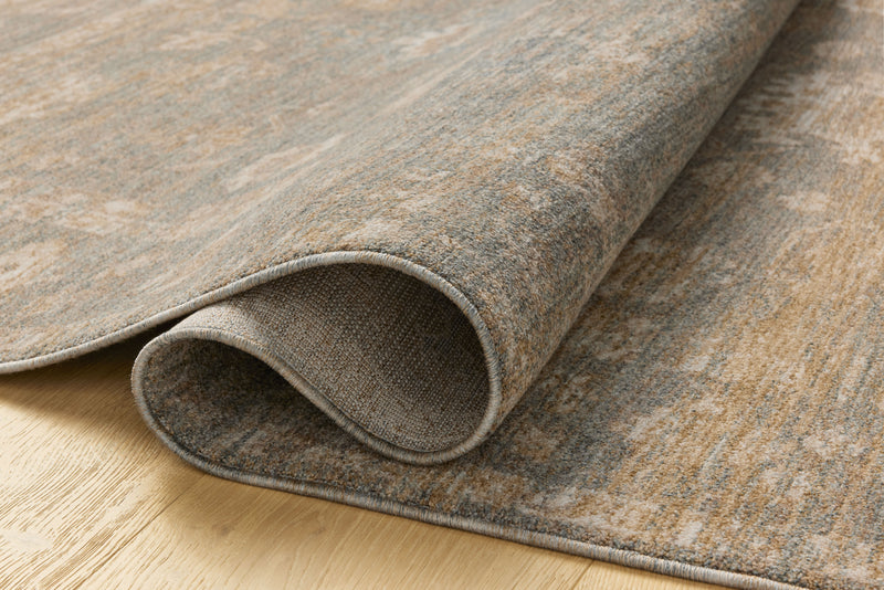Chris Loves Julia x Loloi Louisa Lagoon / Ivory 2'-3" x 3'-10" Accent Rug Blue Accent Power-Loomed Polyester