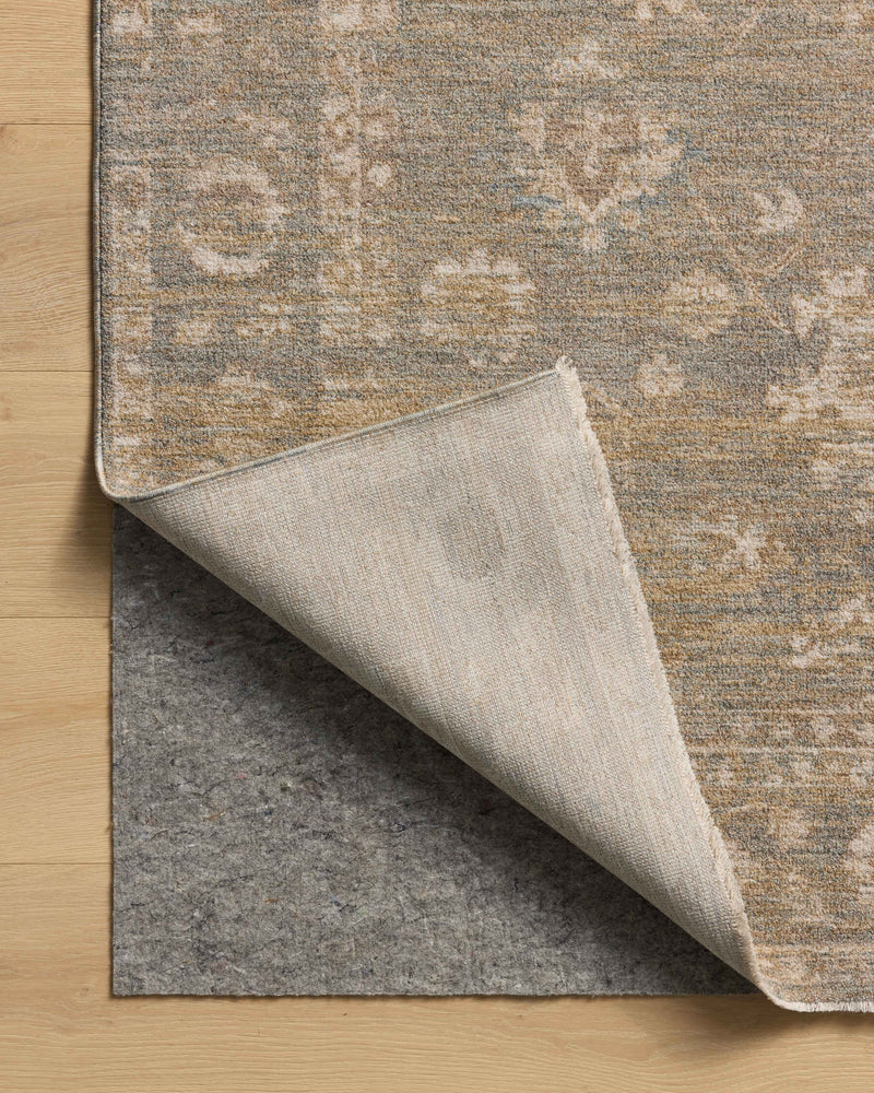 Chris Loves Julia x Loloi Louisa Lagoon / Ivory 2'-3" x 3'-10" Accent Rug Blue Accent Power-Loomed Polyester