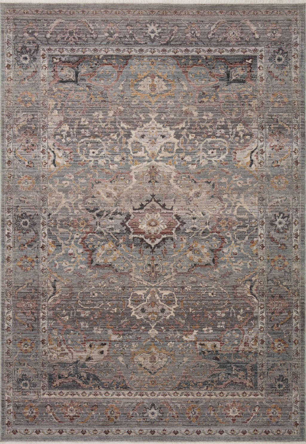 Lyra Collection Rug in Sky / Multi Blue sample Power-Loomed Polyester