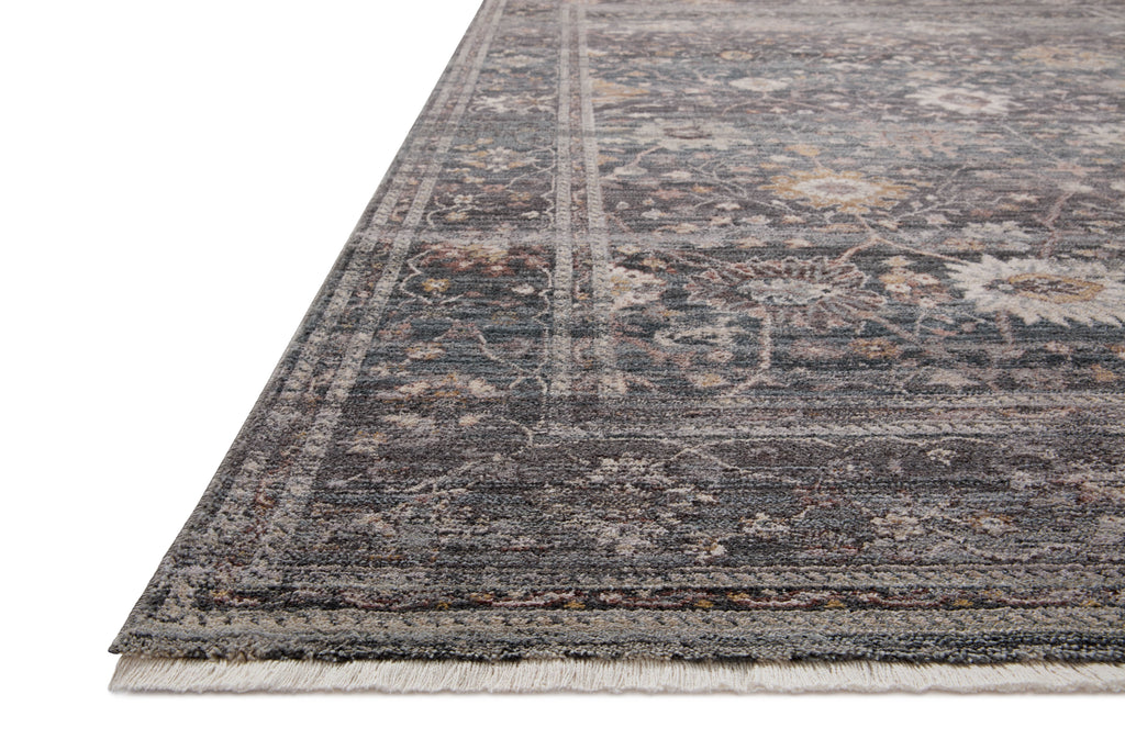 Lyra Collection Rug in Ink / Multi Gray sample Power-Loomed Polyester