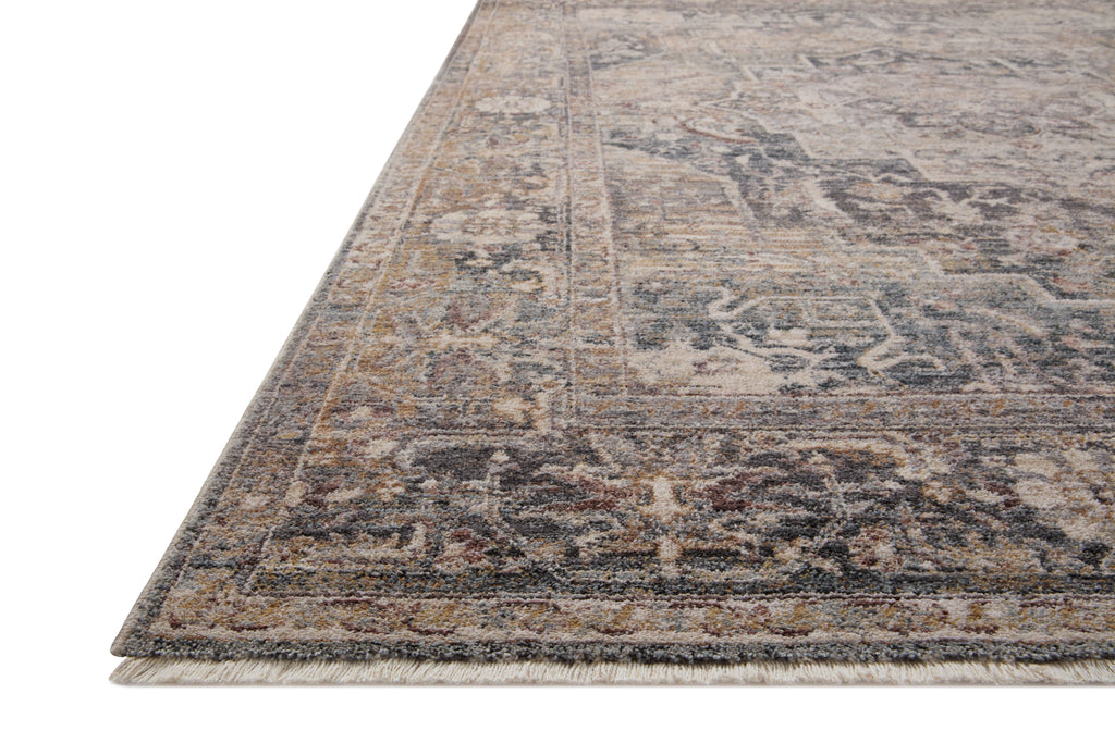 Lyra Collection Rug in Denim / Sand Blue sample Power-Loomed Polyester