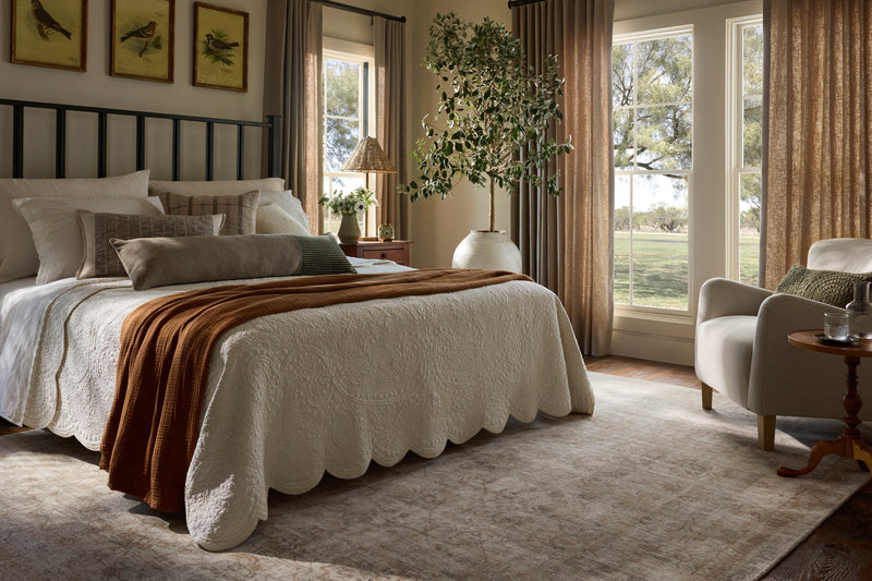 Loloi Marcella Sage / Gold 18" x 18" Sample Rug Green sample Hand-Woven Wool/Viscose