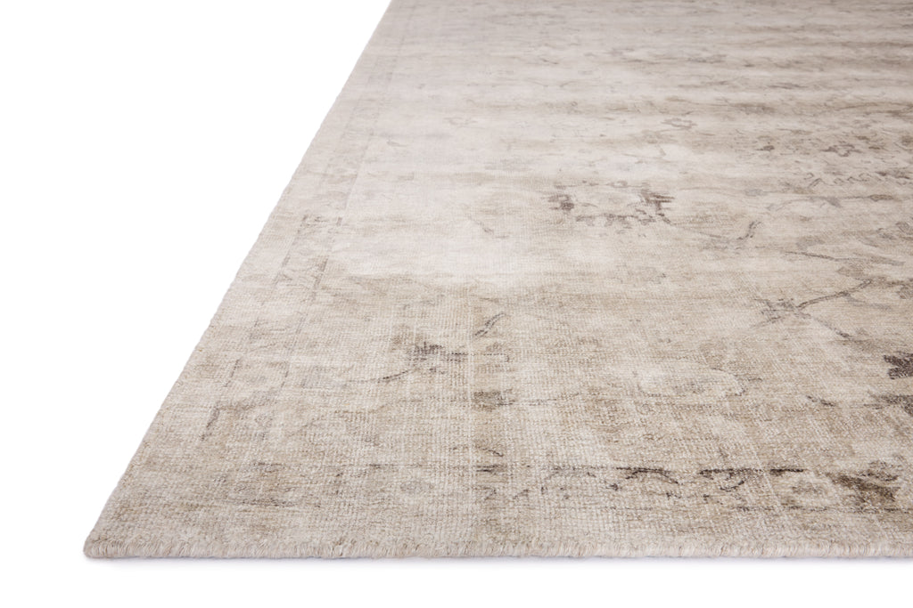 Loloi Marcella Beige / Taupe 18" x 18" Sample Rug Beige sample Hand-Woven Wool/Viscose