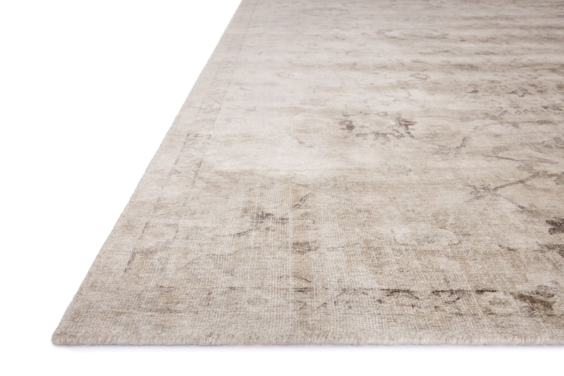 Loloi Marcella Beige / Taupe 18" x 18" Sample Rug Beige sample Hand-Woven Wool/Viscose