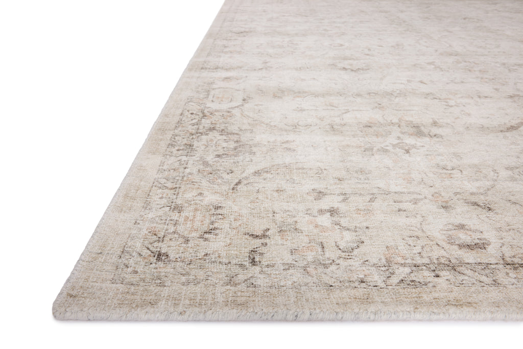 Loloi Marcella Cream / Pebble 18" x 18" Sample Rug Beige sample Hand-Woven Wool/Viscose