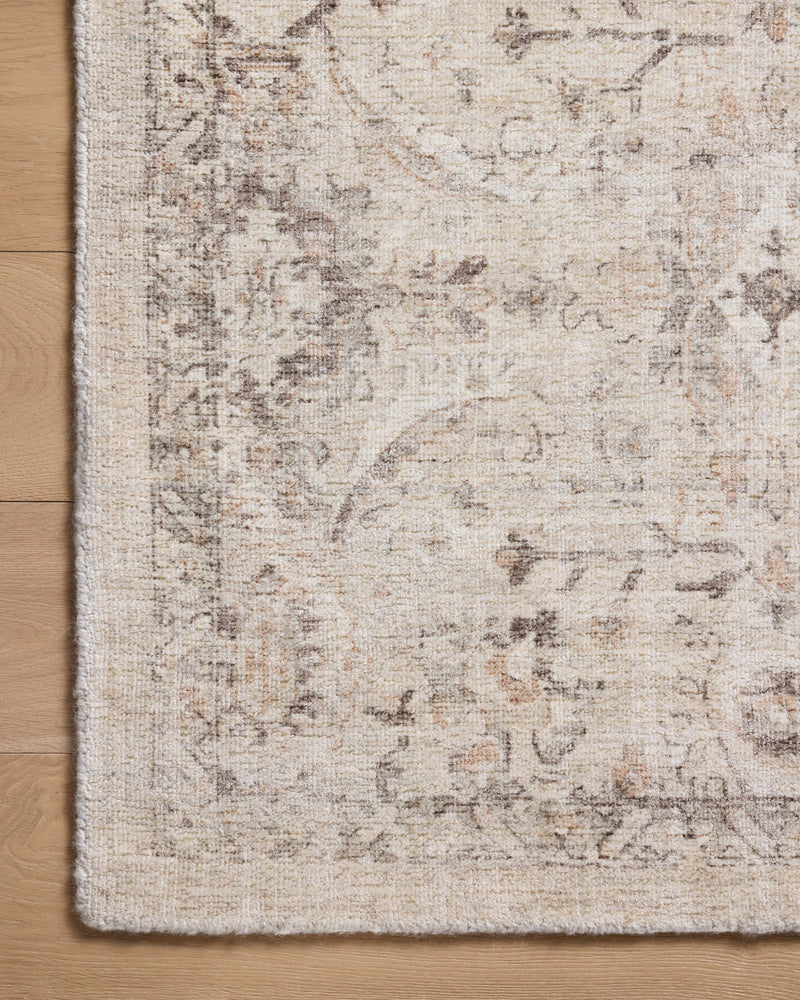 Loloi Marcella Cream / Pebble 18" x 18" Sample Rug Beige sample Hand-Woven Wool/Viscose