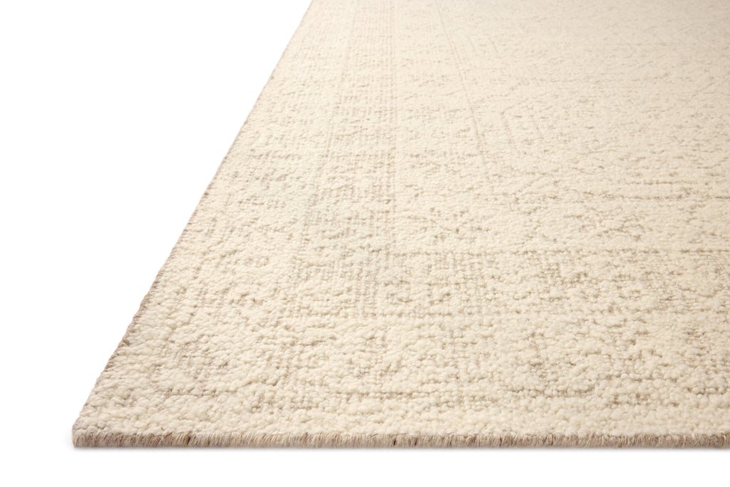 Loloi Novi Ivory / Dove 18" x 18" Sample Rug Ivory sample Hand-Woven Wool/Cotton