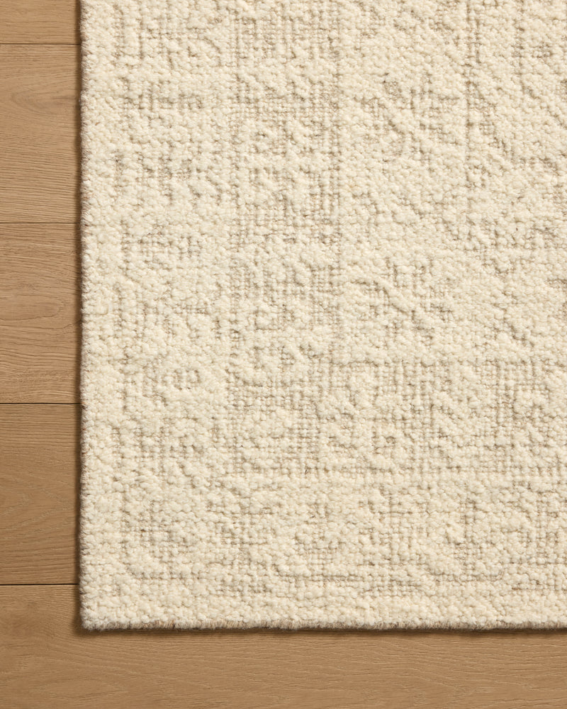 Loloi Novi Ivory / Dove 18" x 18" Sample Rug Ivory sample Hand-Woven Wool/Cotton