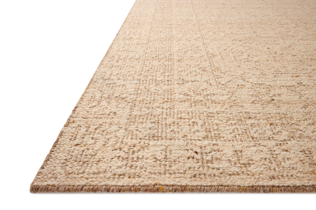 Loloi Novi Natural / Clay 18" x 18" Sample Rug Beige sample Hand-Woven Wool/Cotton