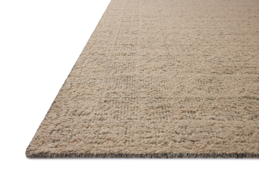 Loloi Novi Oatmeal / Grey 18" x 18" Sample Rug Beige sample Hand-Woven Wool/Cotton
