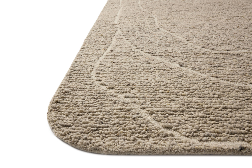 Loloi Otis Oatmeal / Ivory 2'-3" x 3'-9" Accent Rug Beige Accent Hand-Tufted Wool