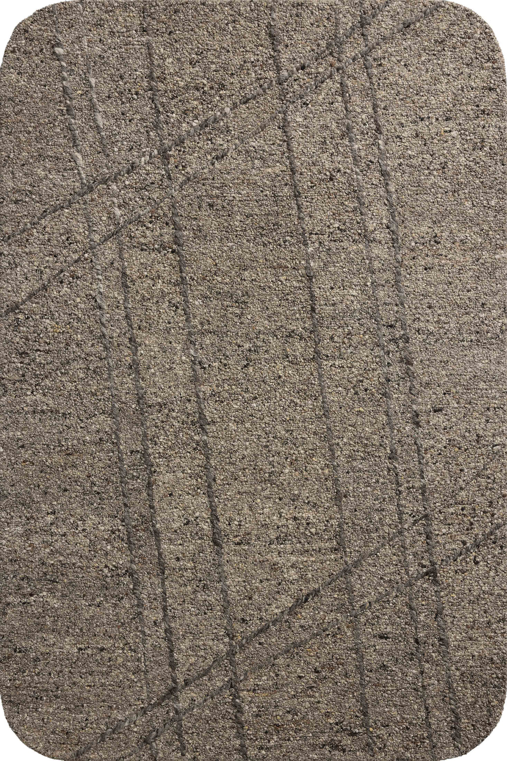Loloi Otis Stone / Pebble 2'-3" x 3'-9" Accent Rug Gray Accent Hand-Tufted Wool