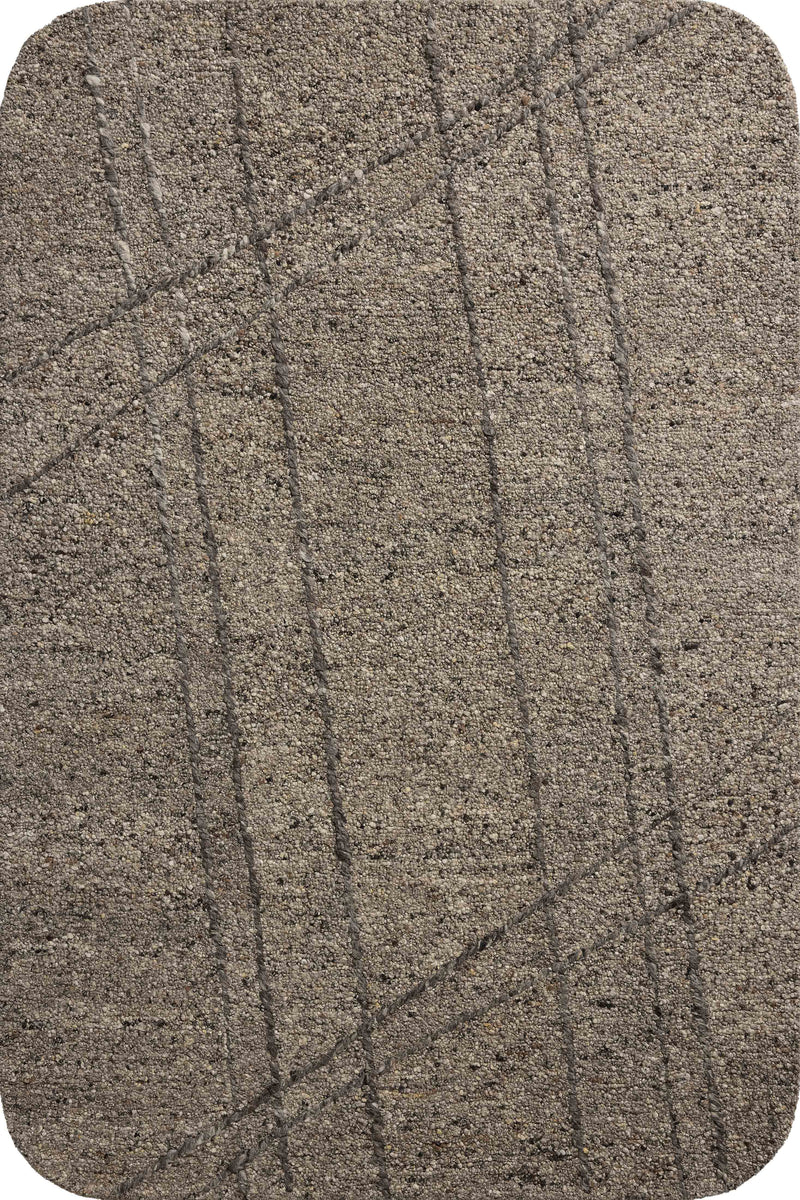 Loloi Otis Stone / Pebble 2'-3" x 3'-9" Accent Rug Gray Accent Hand-Tufted Wool