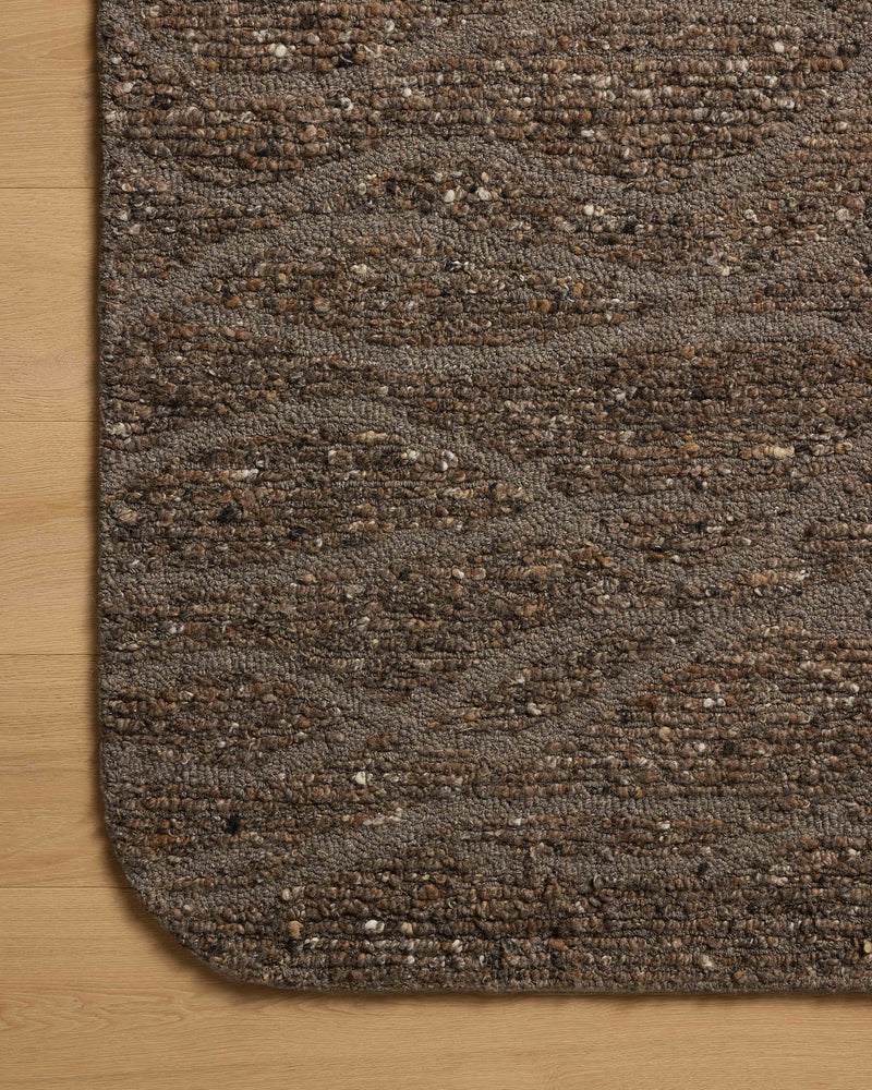 Loloi Otis Bark / Brown 2'-3" x 3'-9" Accent Rug Beige Accent Hand-Tufted Wool
