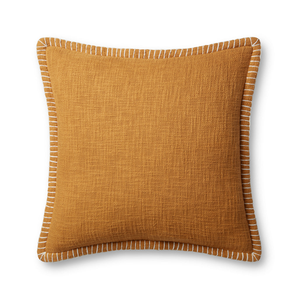 Pillow in Gold 22'' x 22'' Gold pillow Machine-Made Cotton