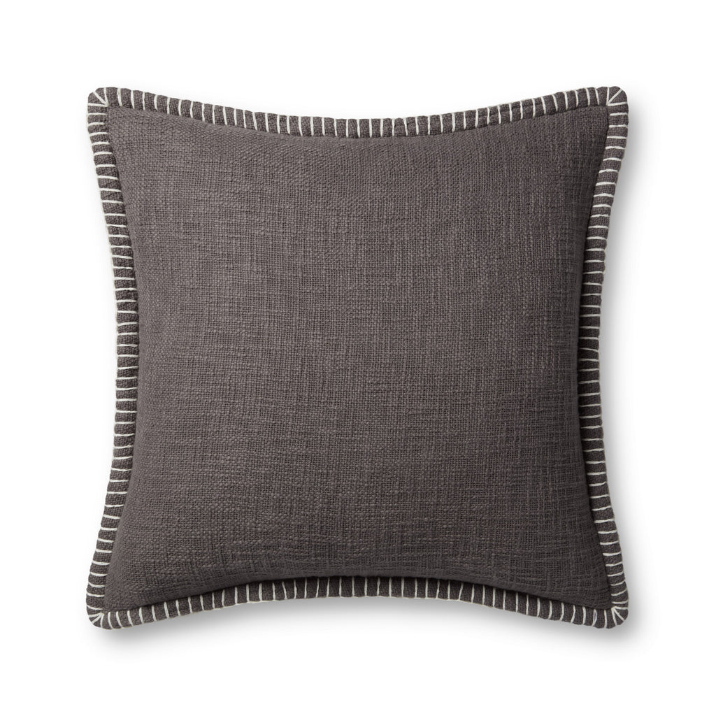 Pillow in Grey 22'' x 22'' Gray pillow Machine-Made Cotton