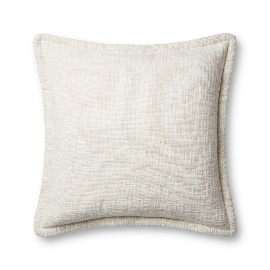 Pillow in Ivory 22'' x 22'' Ivory pillow Machine-Made Cotton