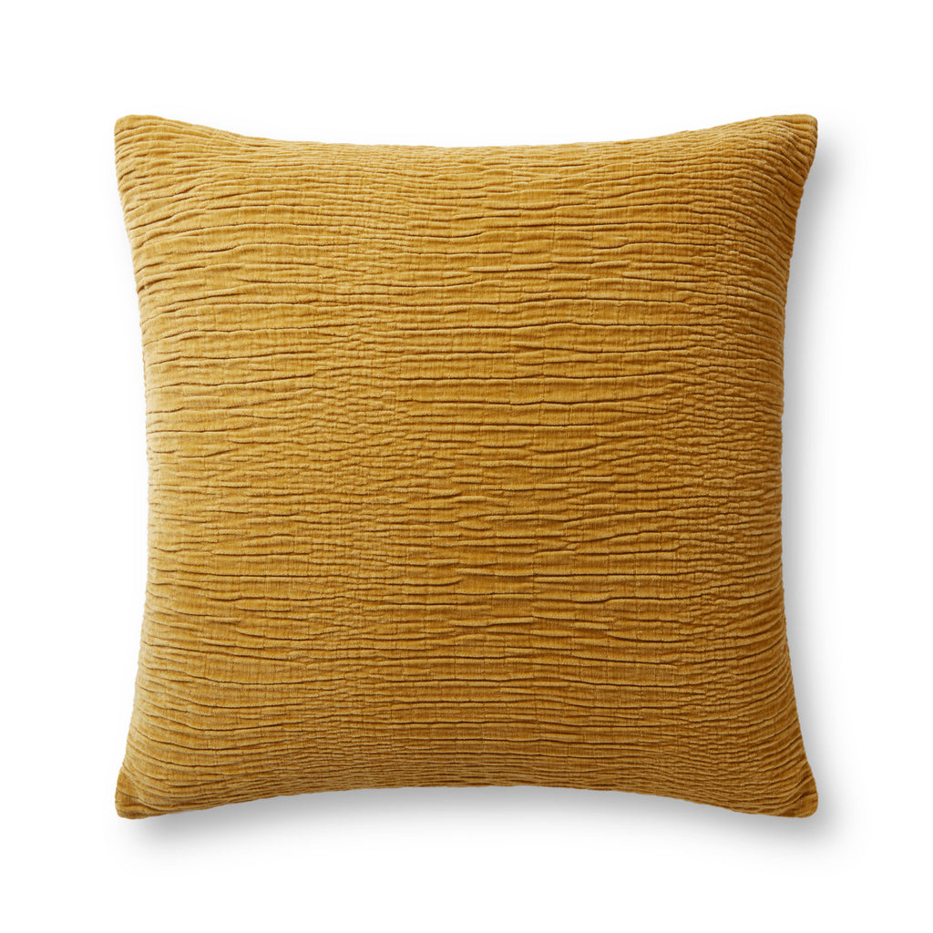 Pillow in Gold 22'' x 22'' Gold pillow Machine-Made Polyester
