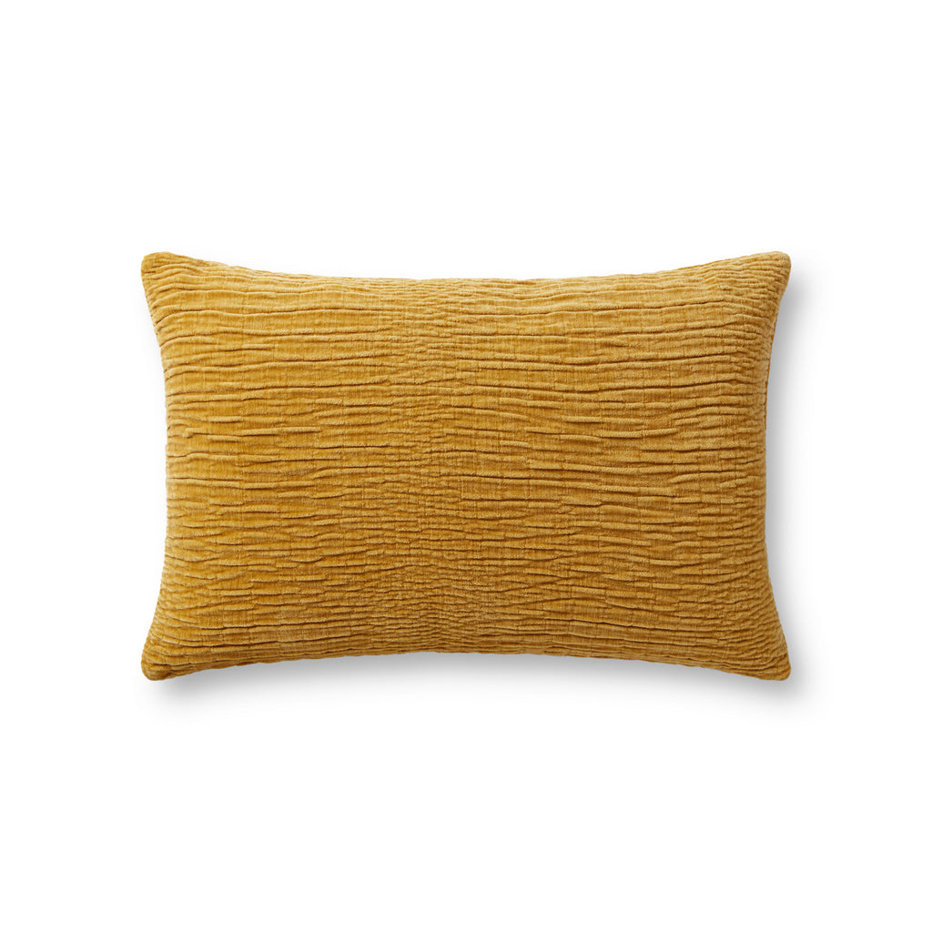 Pillow in Gold 13'' x 21'' Gold pillow Machine-Made Polyester