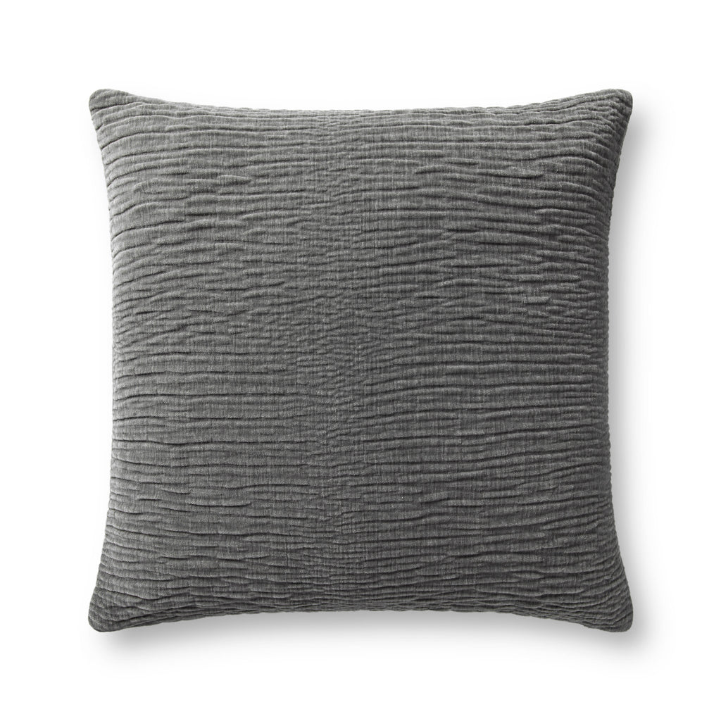 Pillow in Grey 22'' x 22'' Gray pillow Machine-Made Polyester