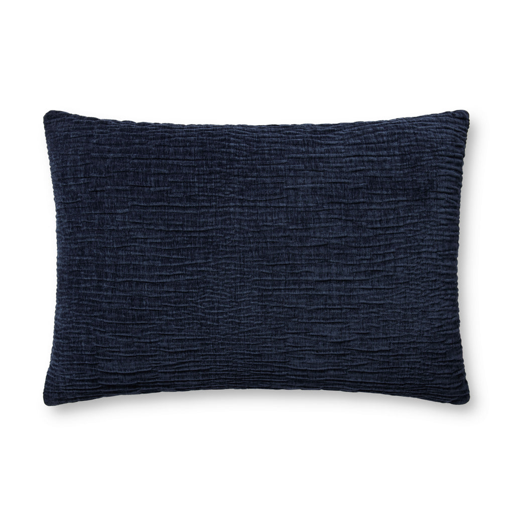 Pillow in Navy 16'' x 26'' Blue pillow Machine-Made Polyester