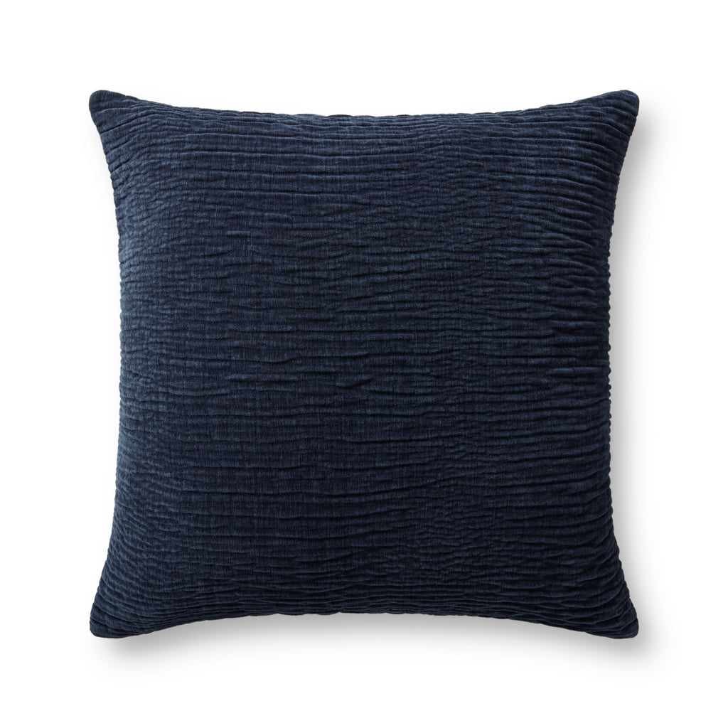Pillow in Navy 22'' x 22'' Blue pillow Machine-Made Polyester