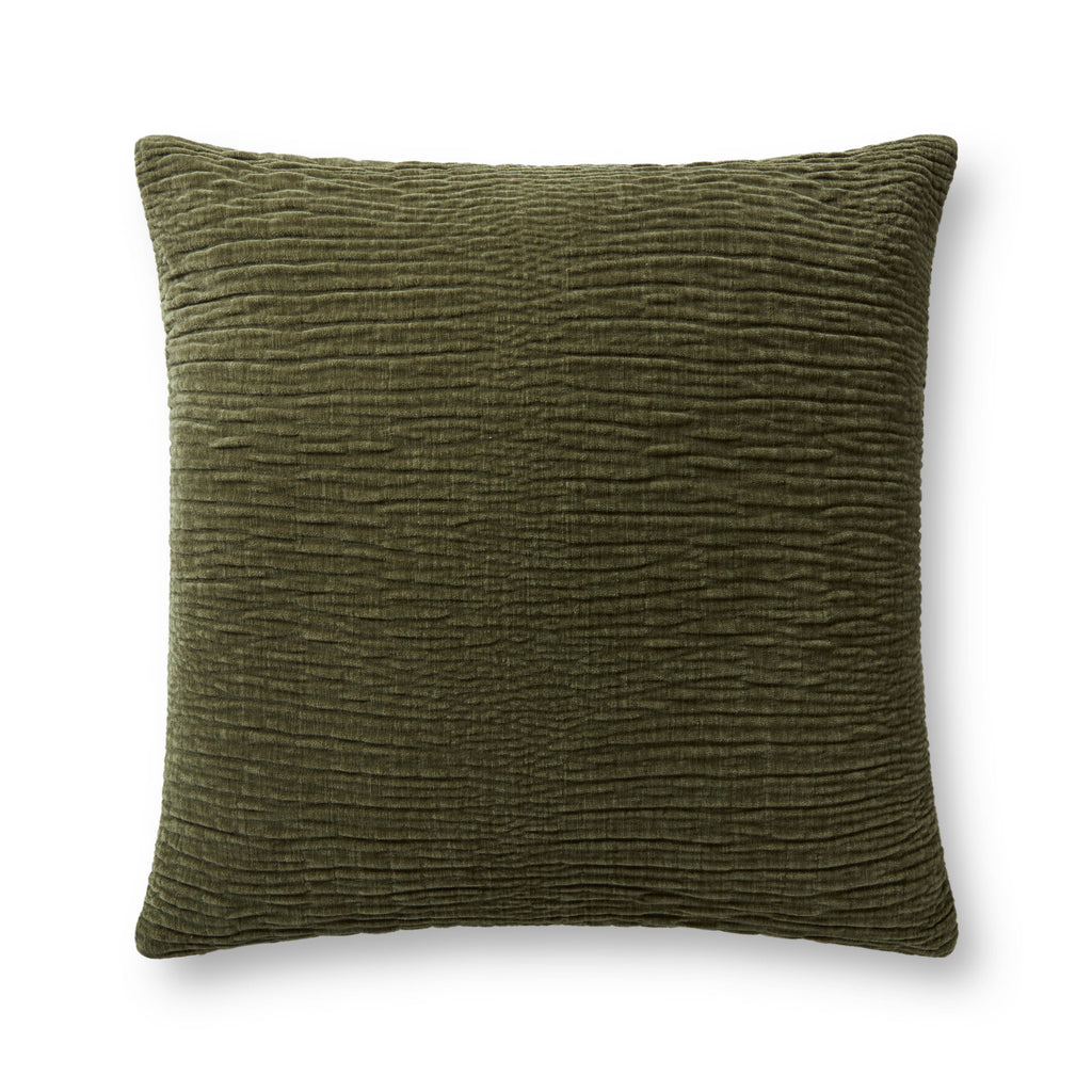 Pillow in Olive 22'' x 22'' Green pillow Machine-Made Polyester