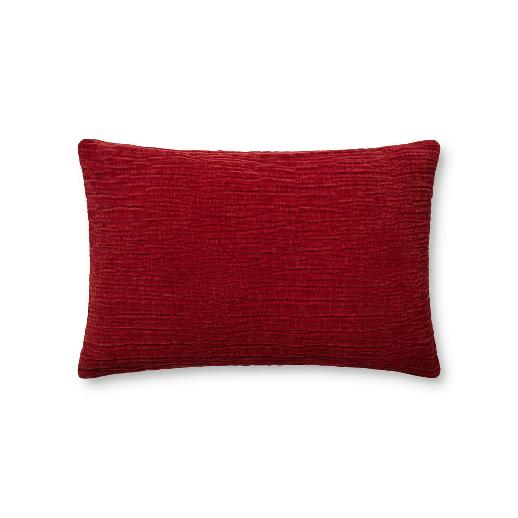 Pillow in Red 13'' x 21'' Red pillow Machine-Made Polyester