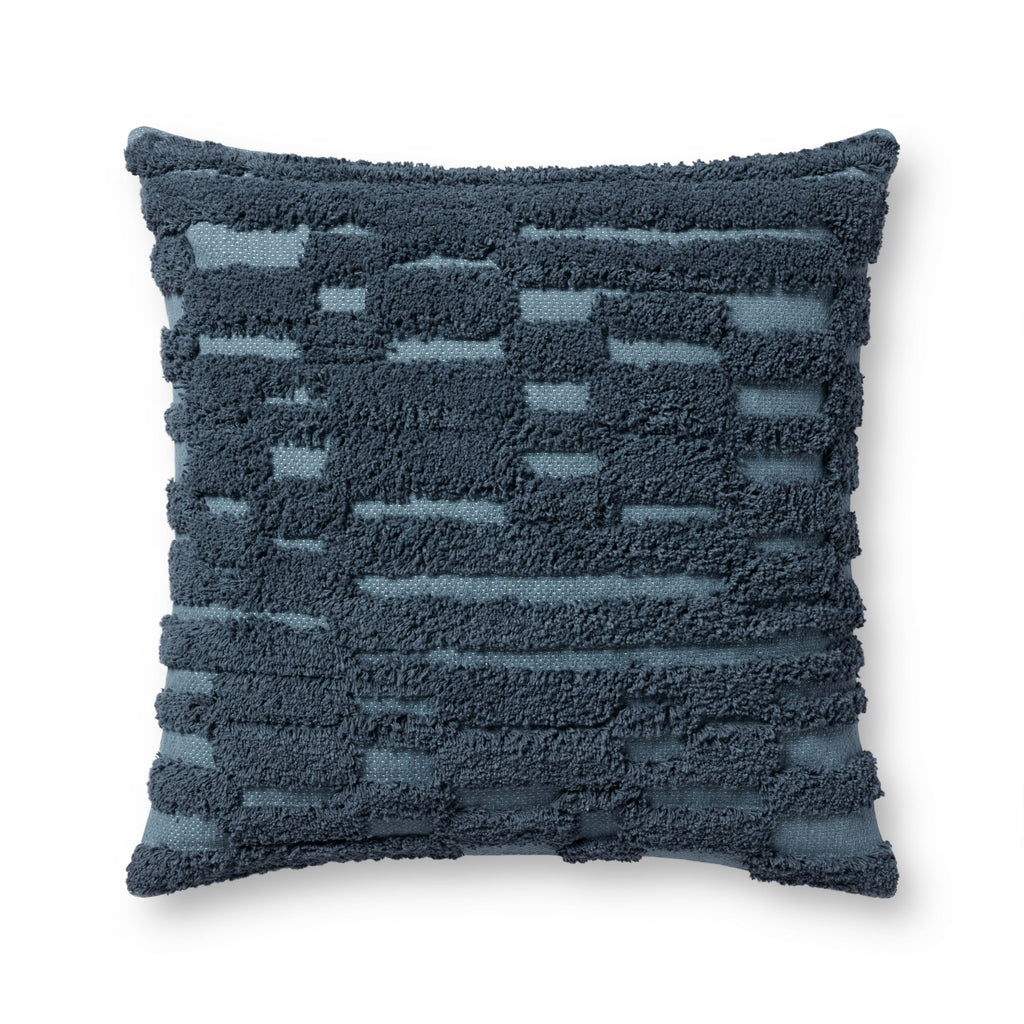 Pillow in Blue 22'' x 22'' 0 pillow Hand-Woven Cotton/Polyester