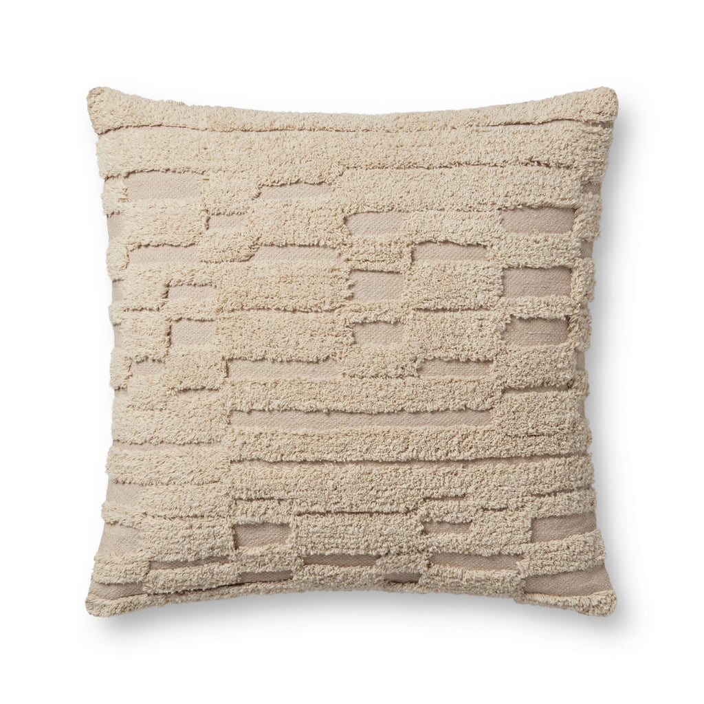 Pillow in Natural 22'' x 22'' 0 pillow Hand-Woven Cotton/Polyester