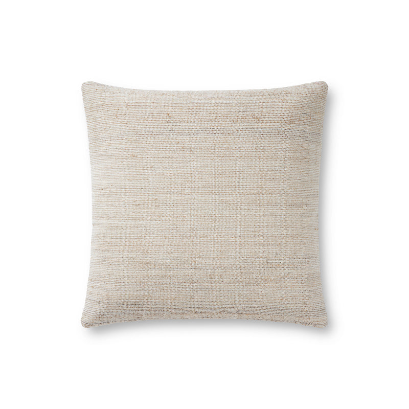 100% Polyester 18" x 18" Pillow in NATURAL / GREY