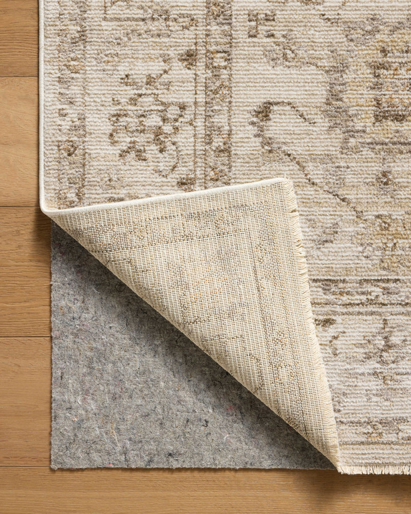 Magnolia Home by Joanna Gaines x Loloi Pace Rug in Natural / Stone Beige Accent Power-Loomed Polypropylene/Polyester