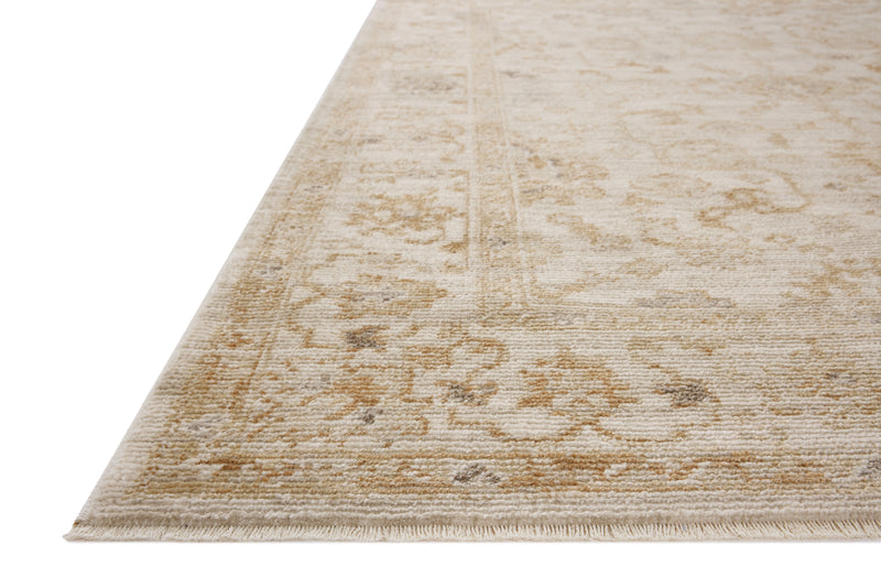 Magnolia Home by Joanna Gaines x Loloi Pace Rug in Natural / Gold Beige Accent Power-Loomed Polypropylene/Polyester