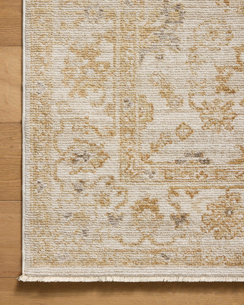 Magnolia Home by Joanna Gaines x Loloi Pace Rug in Natural / Gold Beige Accent Power-Loomed Polypropylene/Polyester