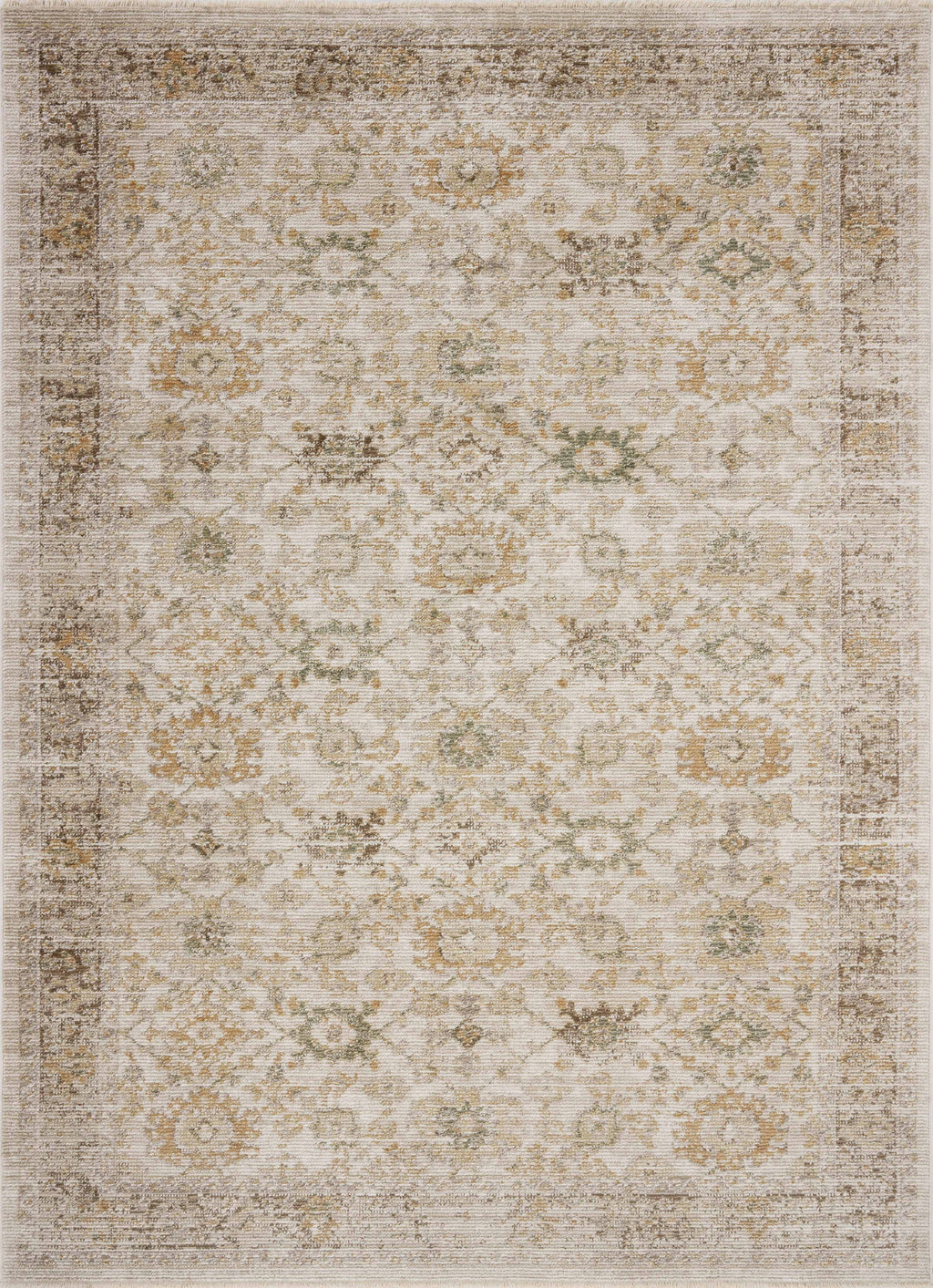 Magnolia Home by Joanna Gaines x Loloi Pace Rug in Natural / Multi Beige Accent Power-Loomed Polypropylene/Polyester