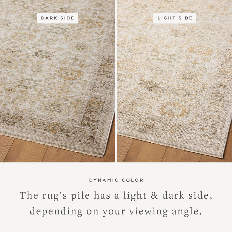 Magnolia Home by Joanna Gaines x Loloi Pace Rug in Natural / Multi Beige Accent Power-Loomed Polypropylene/Polyester