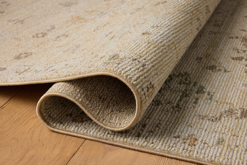 Magnolia Home by Joanna Gaines x Loloi Pace Rug in Apricot / Multi Rust Accent Power-Loomed Polypropylene/Polyester