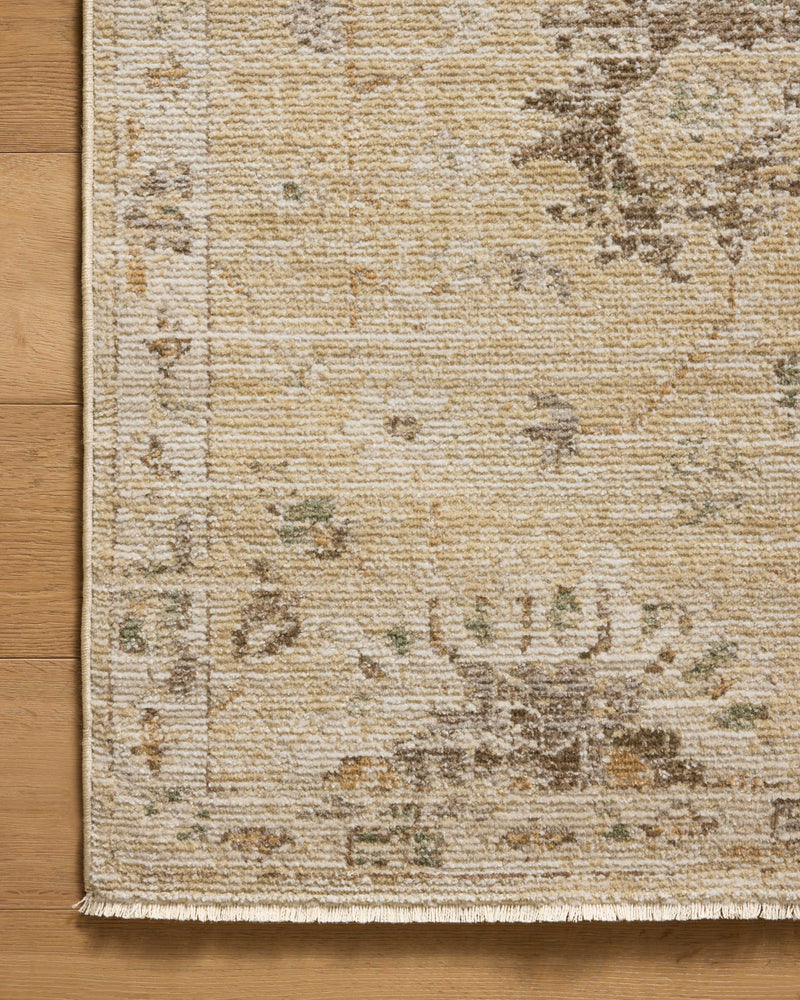 Magnolia Home by Joanna Gaines x Loloi Pace Rug in Apricot / Multi Rust Accent Power-Loomed Polypropylene/Polyester