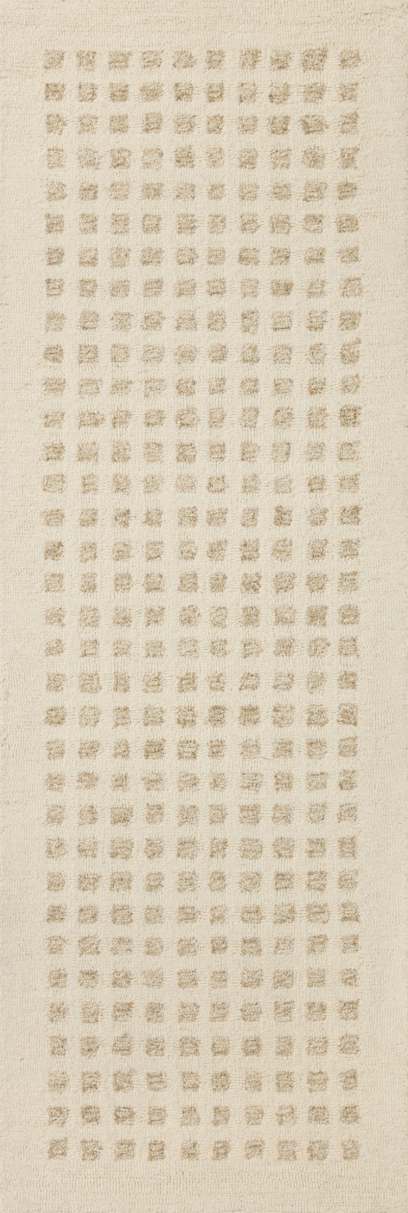 Chris Loves Julia x Loloi Polly Ivory / Natural 2'-0" x 5'-0" Accent Rug Ivory Accent Hand-Tufted Wool/Jute