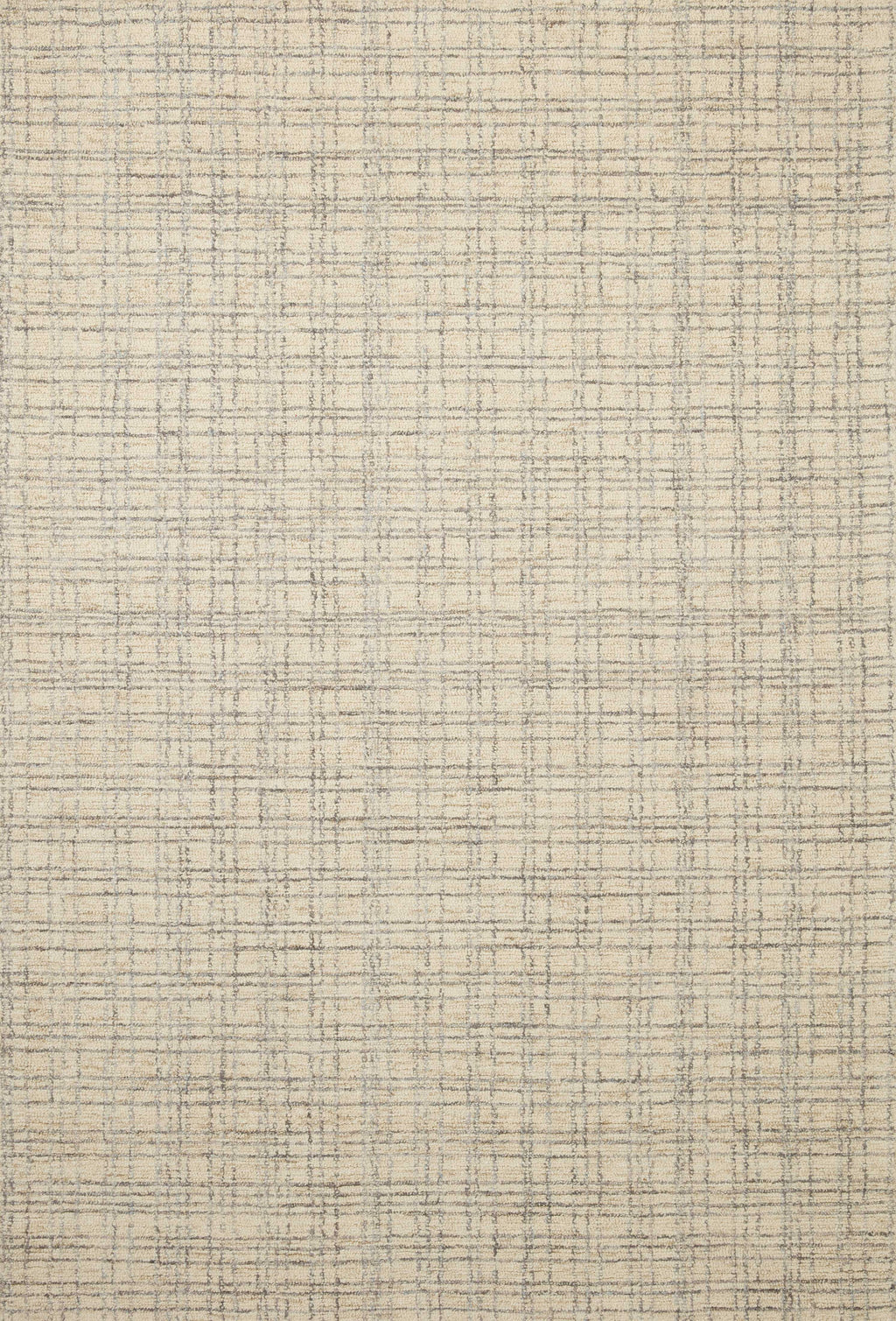 Chris Loves Julia x Loloi Polly Antique / Mist 2'-0" x 5'-0" Accent Rug Beige Accent Hand-Tufted Jute/Wool