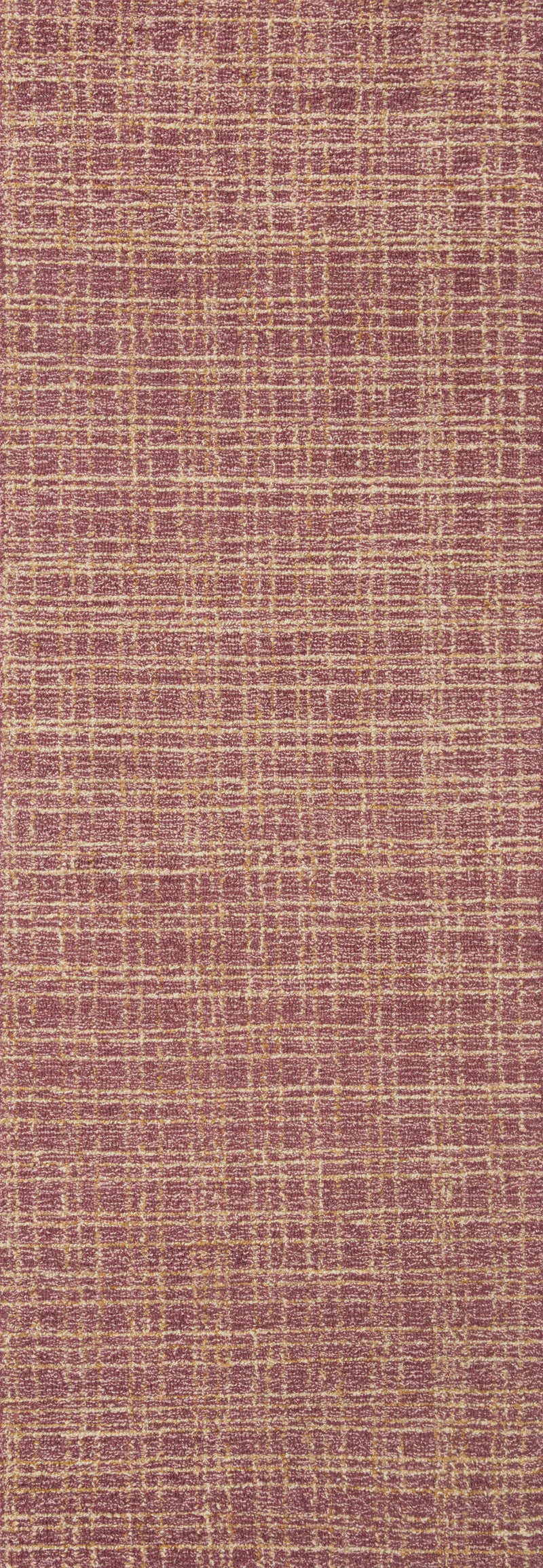 Chris Loves Julia x Loloi Polly Berry / Natural 2'-0" x 5'-0" Accent Rug Red Accent Hand-Tufted Wool/Jute
