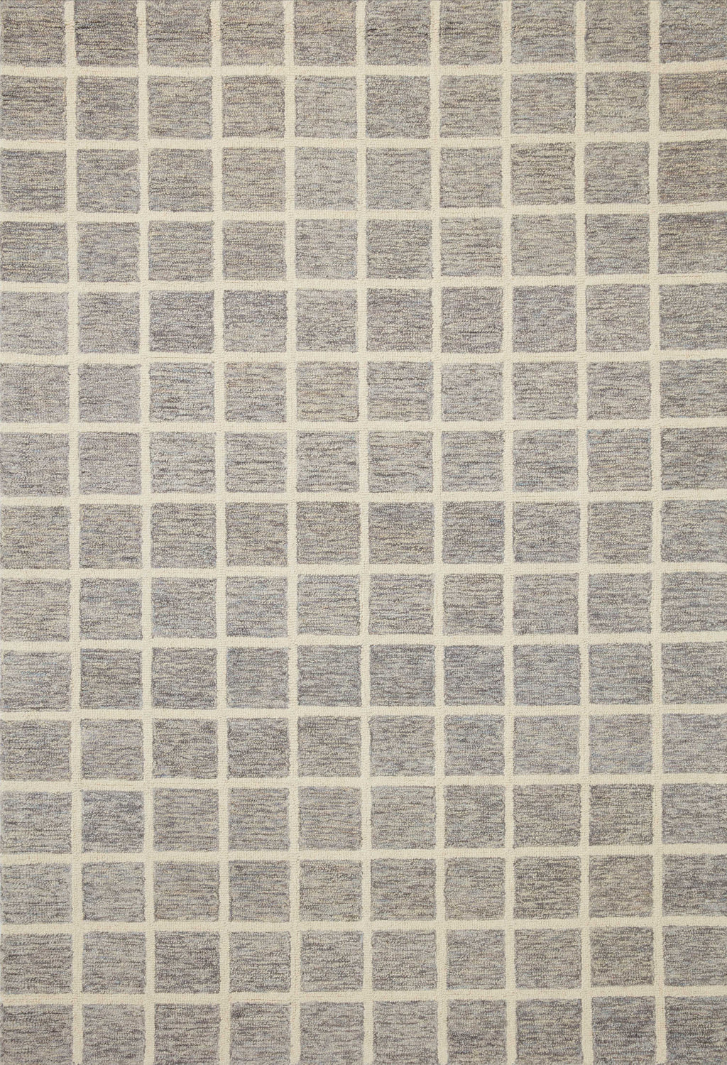Chris Loves Julia x Loloi Polly Slate / Ivory 2'-0" x 5'-0" Accent Rug Gray Accent Hand-Tufted Jute/Wool