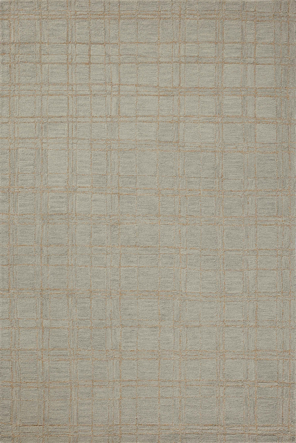 Chris Loves Julia x Loloi Polly Fog / Wheat 2'-0" x 5'-0" Accent Rug Beige Accent Hand-Tufted Wool/Jute