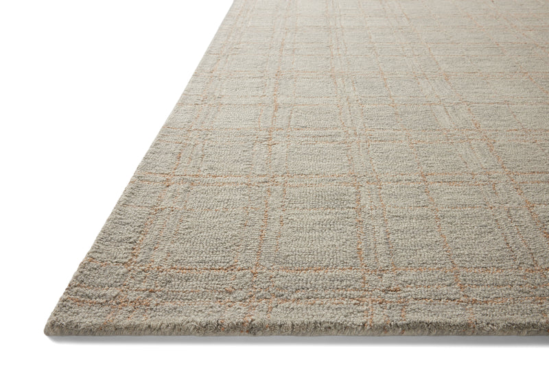 Chris Loves Julia x Loloi Polly Fog / Wheat 2'-0" x 5'-0" Accent Rug Beige Accent Hand-Tufted Wool/Jute
