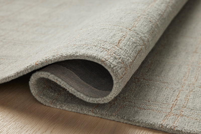 Chris Loves Julia x Loloi Polly Fog / Wheat 2'-0" x 5'-0" Accent Rug Beige Accent Hand-Tufted Wool/Jute