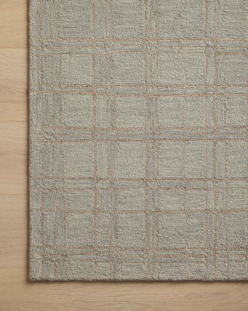 Chris Loves Julia x Loloi Polly Fog / Wheat 2'-0" x 5'-0" Accent Rug Beige Accent Hand-Tufted Wool/Jute