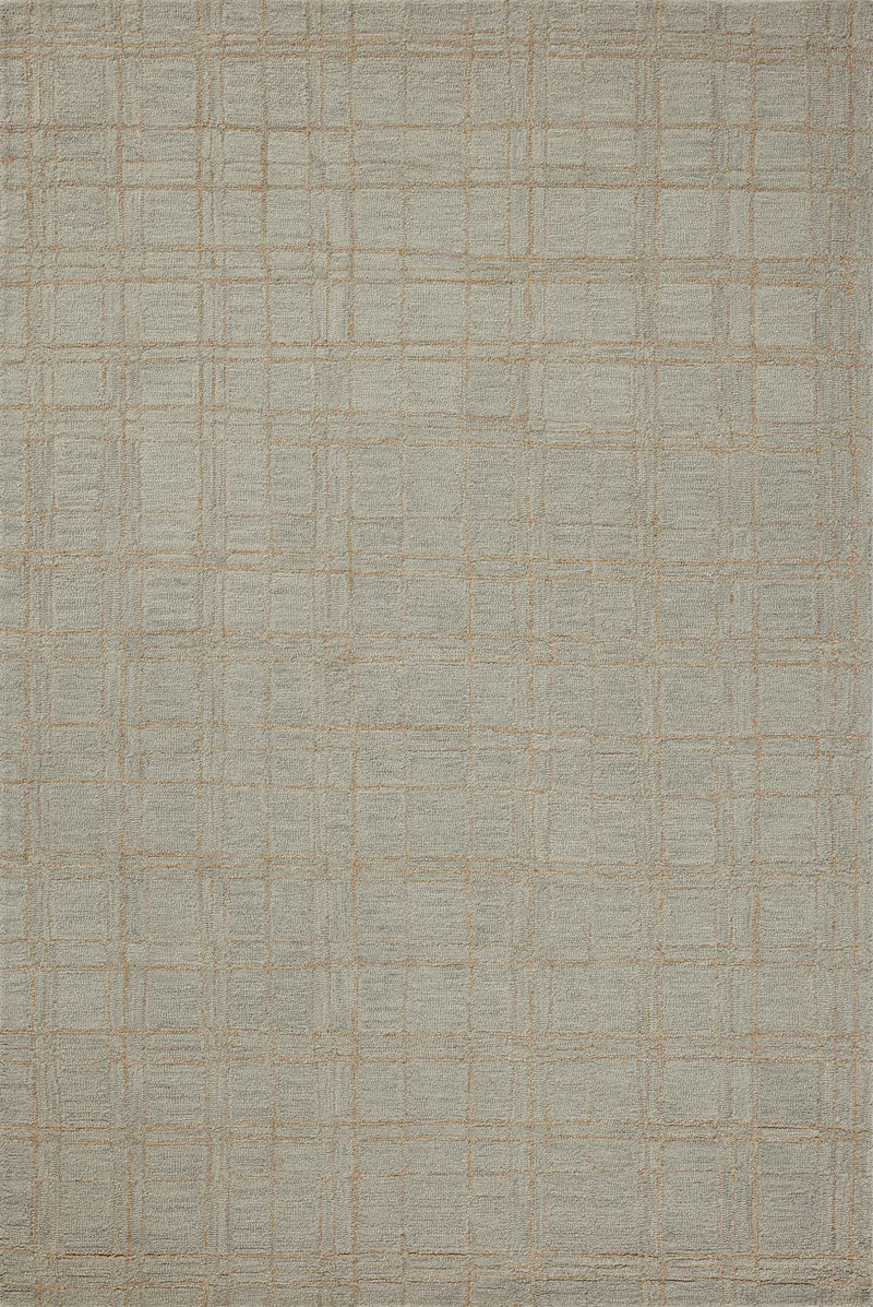 Chris Loves Julia x Loloi Polly Fog / Wheat 2'-0" x 5'-0" Accent Rug Beige Accent Hand-Tufted Wool/Jute